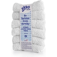XKKO BIO bavlnené froté obrúsky Organic 21x21 Mint (6ks)