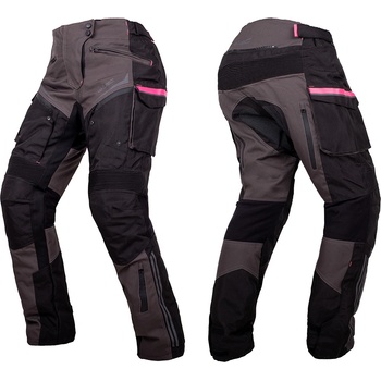 W-TEC Дамски мото панталони W-TEC Barbata - Черен-Сив-Розов černo-šedo-růžová XXL (28836-XXL)