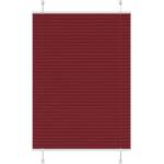 vidaXL Плисирана щора, бордо червена, 90x100 см, ширина на плата 89, 4 см, полиестер (4015226)