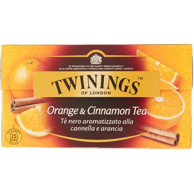 Twinings čierny čaj pomaranč a škorica 25 ks