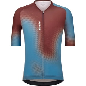 Santini Фланелка с къс ръкав за колоездене Santini Aura S/S Jersey Cycling jersey - Cioccolato - размер M (056-3860-0214)