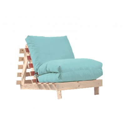 PUFRELAX Фотьойл, Fubsy Wood, Bombay Midsummers Dream - разтегателен шезлонг, дърво, текстил (PUF-FM-FBS-PT-MID)