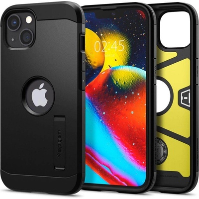 Spigen Tough Armor Case - хибриден кейс с най-висока степен на защита за iPhone 13 mini (черен)