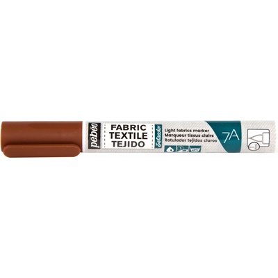 Pébéo 7A Markers Light Fabric fix pre textil 1 mm 12 brown