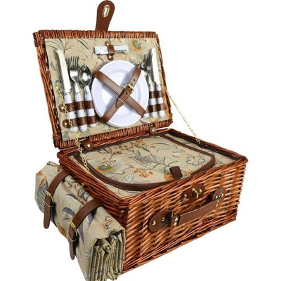 Arôme Piknikový koš pro 4 osoby Garden, 40 x 30 x 20 cm – Zboží Dáma
