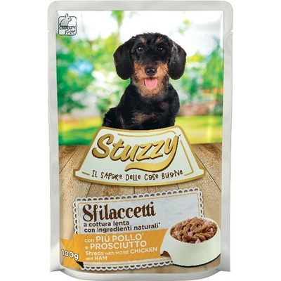 Stuzzy Dog Shreds Trhané kuracie so šunkou 100 g