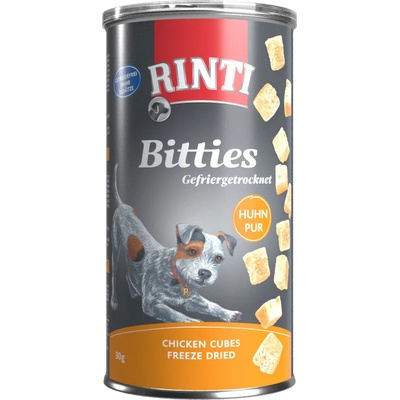 RINTI 2x30г RINTI Bitties сушени чрез замразяване лакомства за кучета - с пиле