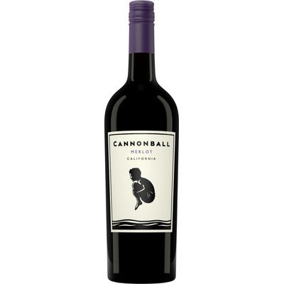 Cannonball Merlot červené 2019 13,8% 0,75 l (holá láhev)