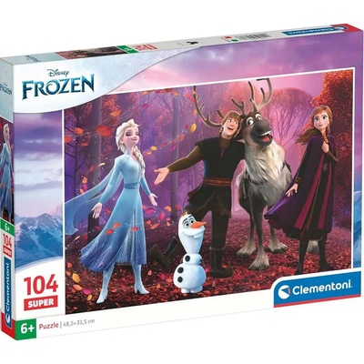 Clementoni 27248 Supercolor Glitter Frozen Ledové království 104 dielov