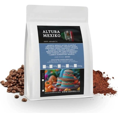 Haniell Káva Altura Mexiko arabica mletá 0,5 kg