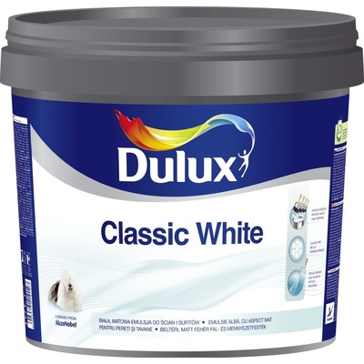 DULUX Interiérová barva Classic White - Bílá 10L