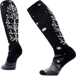 Smartwool Дамски ски чорапи Smartwool Women's Ski Full Cushion Ice Blossom OTC Socks Ski socks - Black - размер 42-45 (EU) (207-2021-0113)