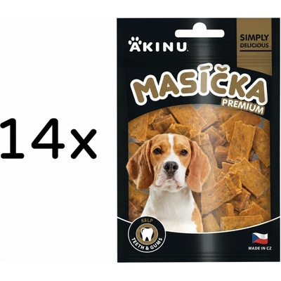 Akinu MASÍČKA PREMIUM Dental pamlsek pro psy 14 x 75 g