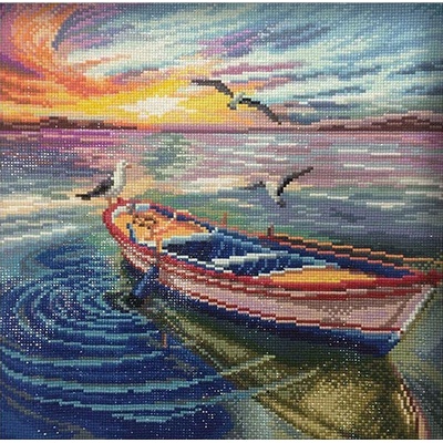 Collection D'Art Диамантен гоблен Collection D’Art - Залез, 38 x 38 cm (DE7119)
