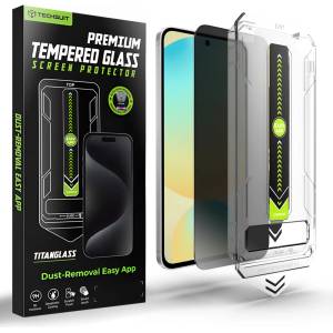 Techsuit Протектор за дисплей за Samsung Galaxy S24 FE / A56 5G Съвместим с пръстов отпечатък - Techsuit TitanGlass CrystalHD - Privacy (KF2366332)