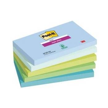 POST-IT Bloček Post-it Super Sticky OASIS, veľkosť 76x127 mm, 5 bločkov po 90