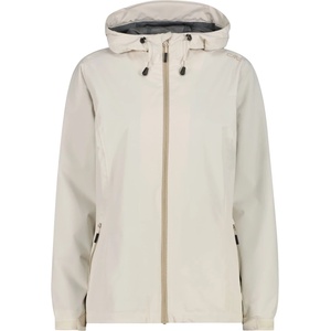 CMP Дамско водоустойчиво яке CMP Women's Jacket Fix Hood with Pack Pocket Waterproof jacket - Vaniglia - размер 48 (EU) (102-5201-0618)