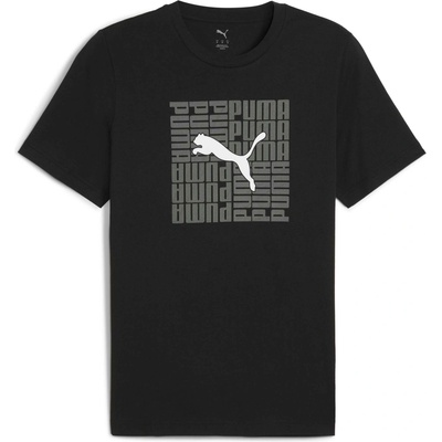 Puma Graphic wording čierne sivé biele