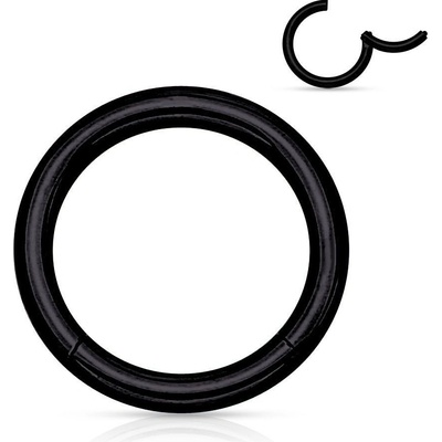 Šperky4U piercing segment kruh černý K01039K-2012