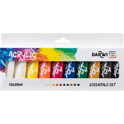 DFY Комплект акрилни бои 10 x 20 ml (DF5150010K01C)