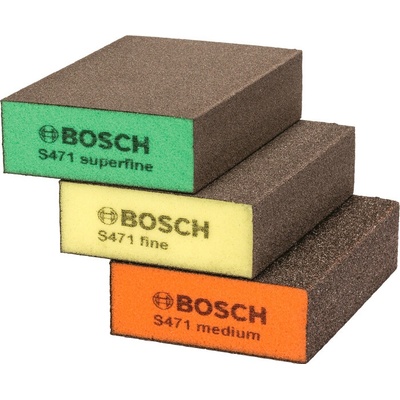 Bosch Brúsna hubka Best for Flat and Edge, 3-dielna súprava 2608621253