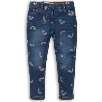 Minoti Minoti kalhoty dívčí džínové s elastenem Unicorn modrá