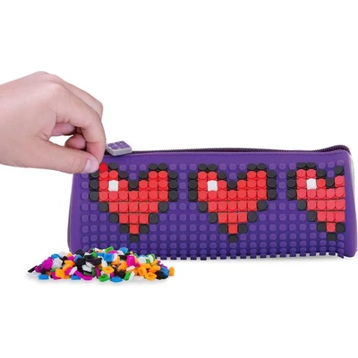 PIXIE CREW Несесер цилиндър Pixie Crew Grey/Purple