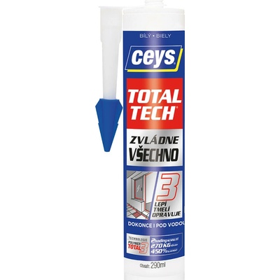 Ceys Total Tech univerzální lepidlo 290 ml bílé