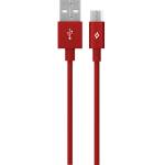 Ttec Кабел AlumiCable Micro USB Charge/Data Cable, Червен