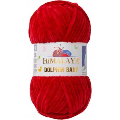 Priadza Himalaya Dolphin Baby 100g 120m 80352 tmavo červená