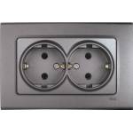 Panasonic КОНТАКТ ДВОЕН VIKO LIn Life 90402056 СИВ (90402056)
