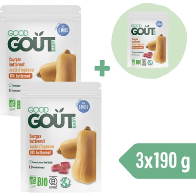 Good Gout Bio Maslová tekvica s jahňacím mäsom 190 g
