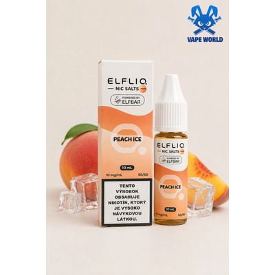 ElfLiq Nic Salts Peach Ice 10 ml 10 mg