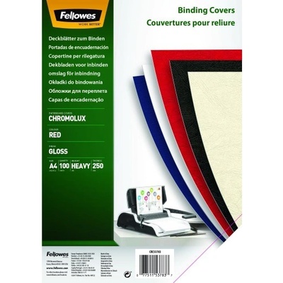 Fellowes Chromolux A/4 250 гланц червен 100/бр. 5378303 (5378303)