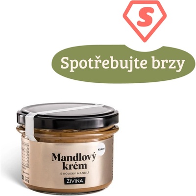 ŽIVINA Mandlový krém kokos s kousky mandlí 220 g