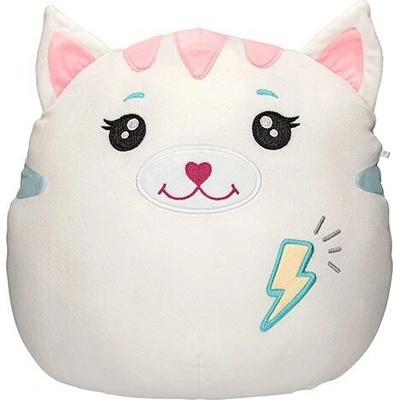 Ylvi Swoopies polštář svítící ve tmě Cat & Flash 30 Kočička s bleskem 30cm