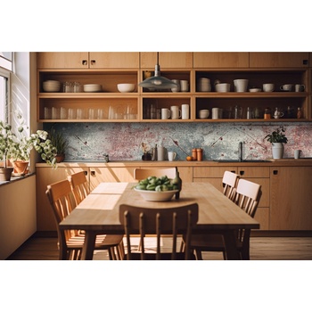 DIMEX ART s. r. o Фототапет за кухня - рустикална каменна стена 420 x 60 см