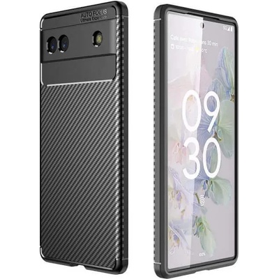 GKK Силиконов Калъф за Google Pixel 6A, New Carbon Case, Черен (5901040037971)