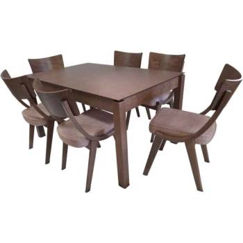 Bogdan Furniture Direct Комплект маса Karol + 6 стола City