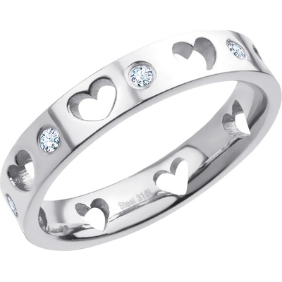 Bruno Prsten SRDCE s kamínky S3960