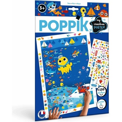 POPPIK Kreativní samolepková sada Moře
