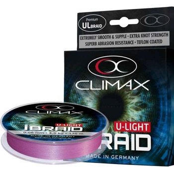 Climax Šnúra iBraid U-Light Fluo Purple 135m 0,06mm 4,5kg
