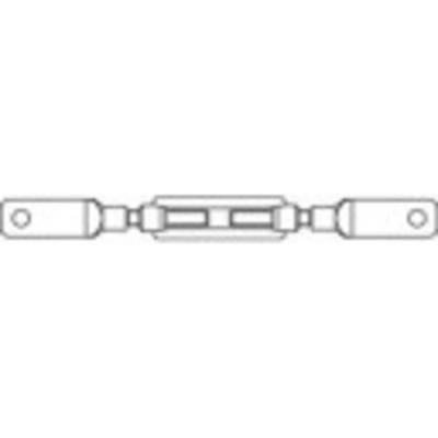 TOOLCRAFT 136629 napínacia matica M12 ocel glavanizované zinkom DIN 1480 1 ks