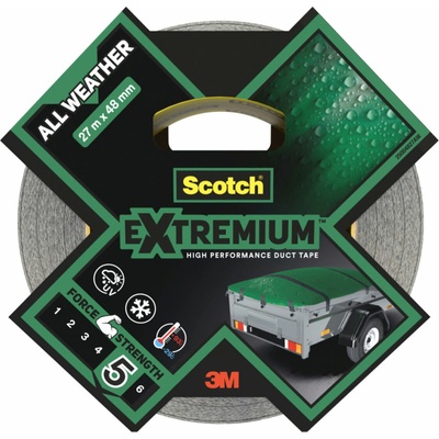 3M Scotch® Extremium™ Vysoce výkonná lepicí páska pro jakékoli povětrnostní podmínky, 27,4 m × 48 mm