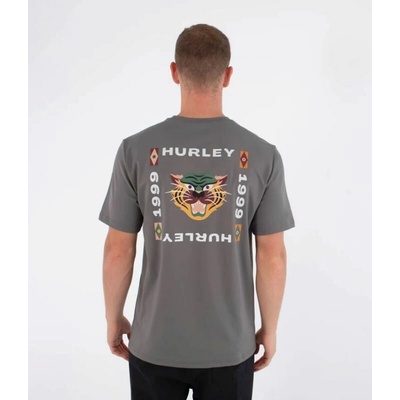 Hurley LYCRA Bolud S/S šedá