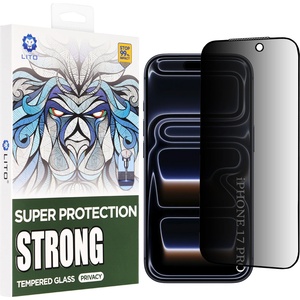 LITO Протектор за iPhone 17 Pro - Lito - D+ Max Strong Privacy - Черен