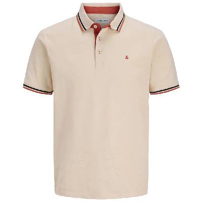 Paulos short sleeve polo - Beige (Beach Sand / Detail Play)
