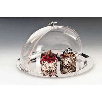 Image 1 of ALKAN An-Комплект кръгъл метакен поднос 43см с ролтоп капак(zcp 184) (0136772)