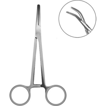 Delphin Curved Forceps 15cm