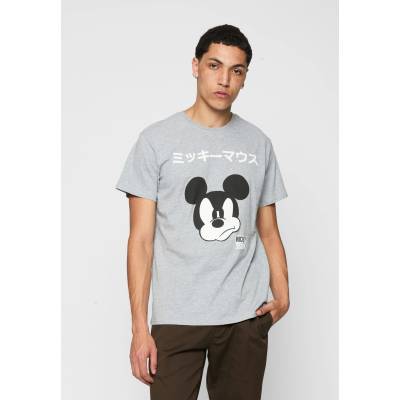 MERCHCODE Тениска Mickey Japanese Tee heather grey XXLUB-MC418-00431 - , размер L